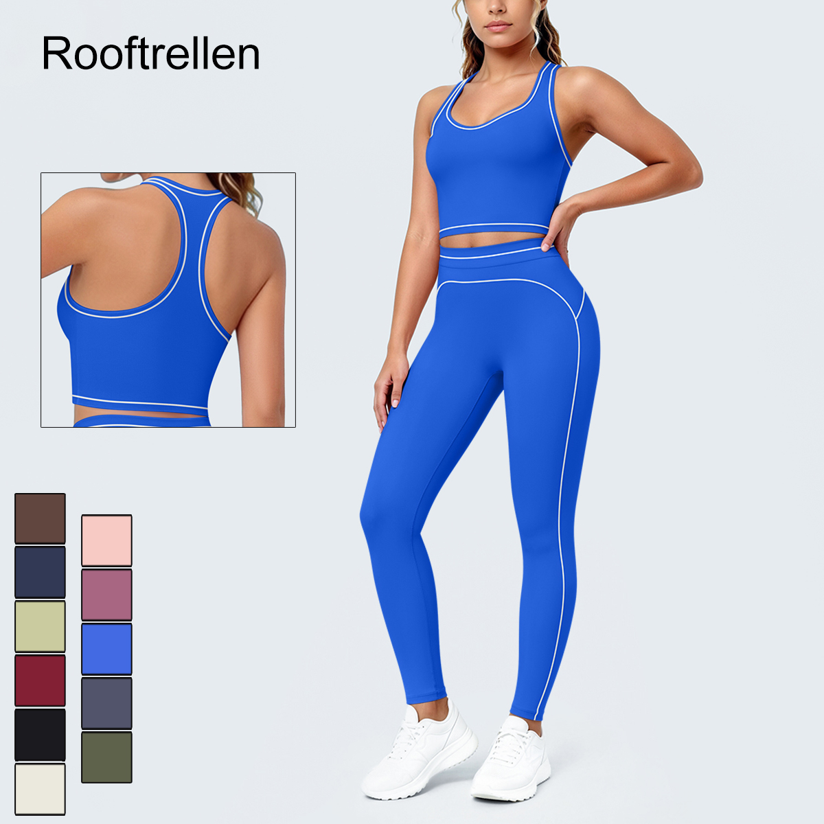 Women'S Fashion Leggings - Dames Zomer Gym Sport Yoga Set