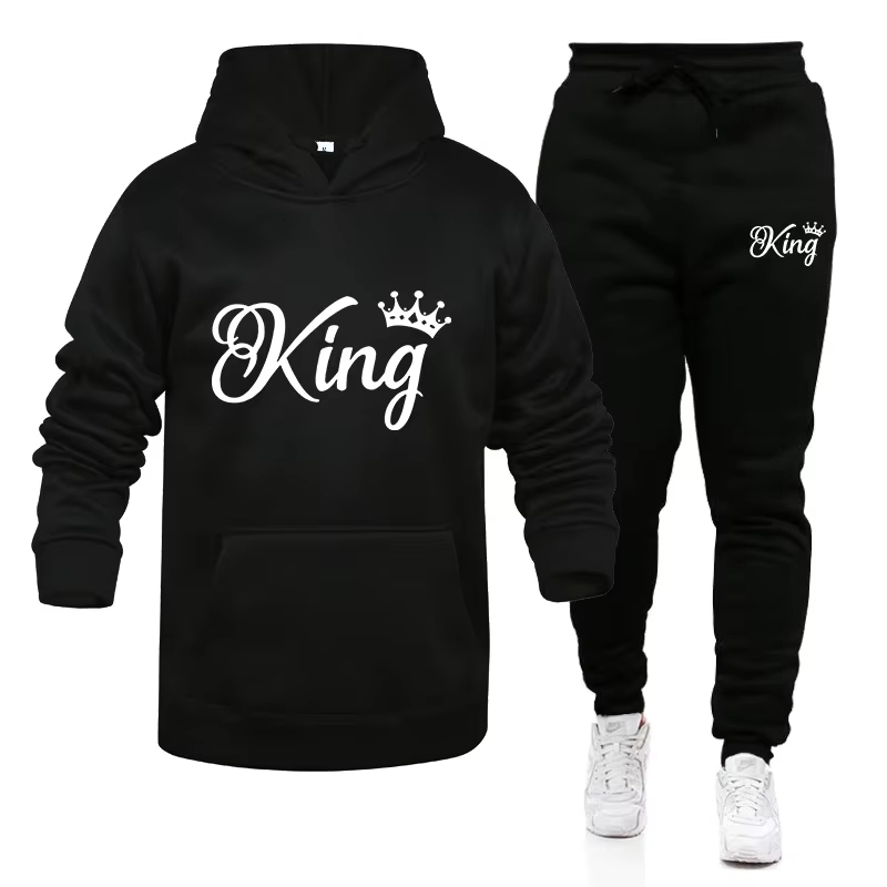 Hoodie Women Oversized - Heren Dames 2026 Winter Fleece 2-delig