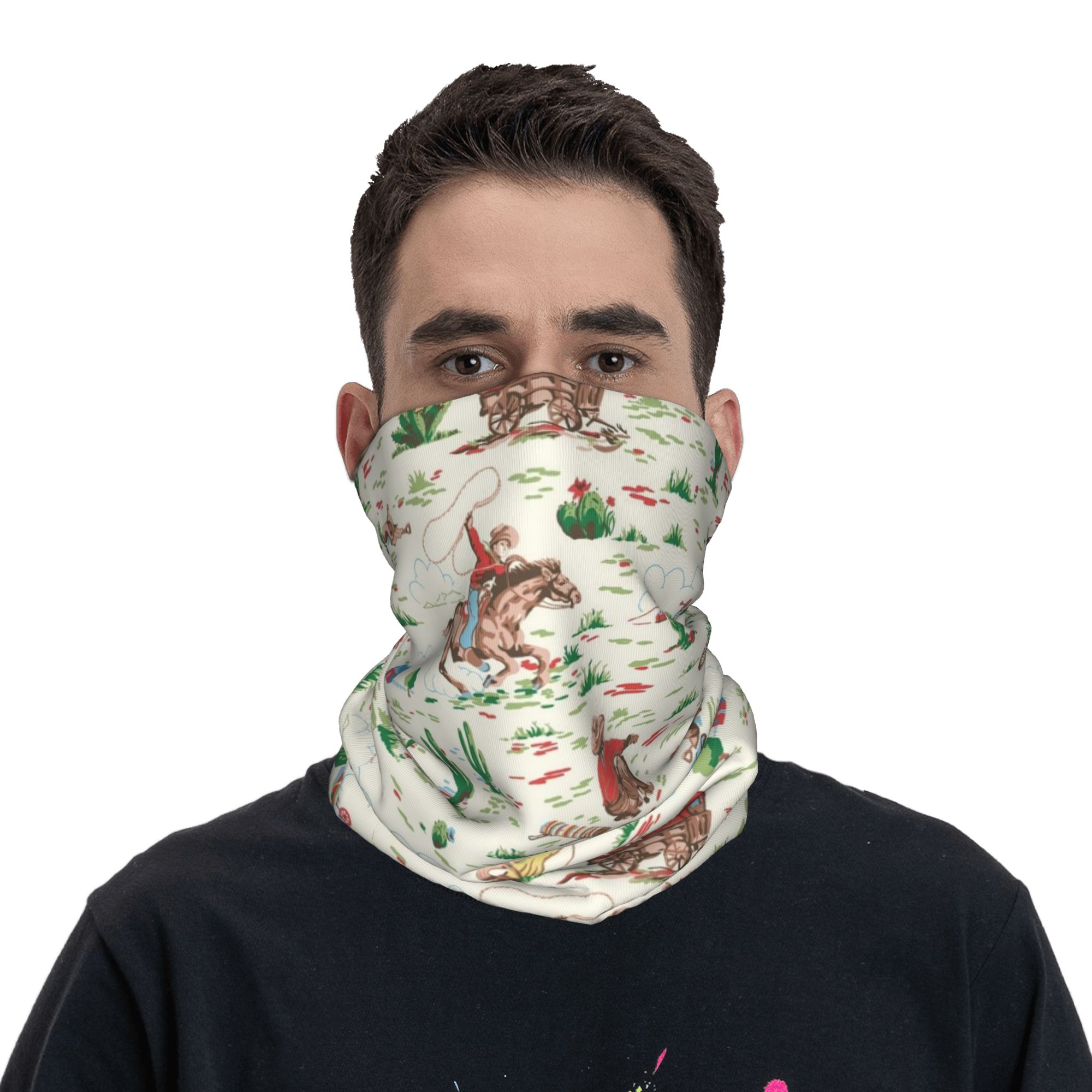 Women'S Fashion Wild West - Wild West Cowboy-stijl Bandana Neck Gaiter
