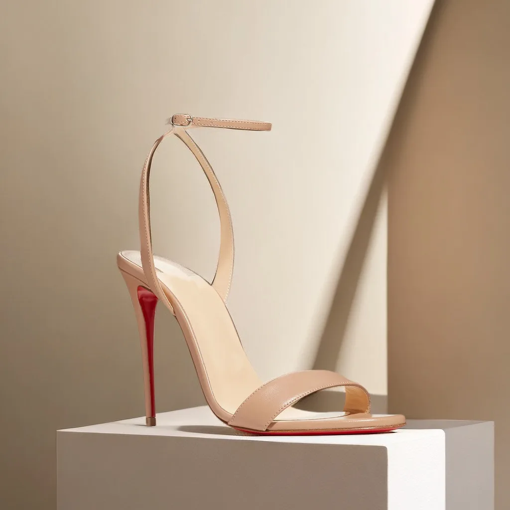 Women Fashion Nova - Nieuwe slanke nude sexy sandalen met