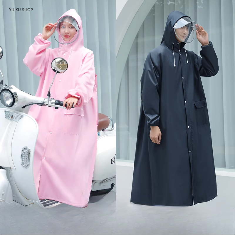 Women'S Fashion Rain Jacket - Mode Ademende Lange Regenjas Poncho Dames
