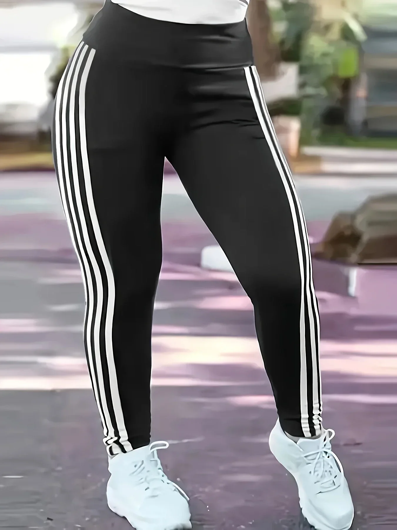 Women'S Fashion Leggings - Dames 1XL-5XL Plus Size Dames Casual