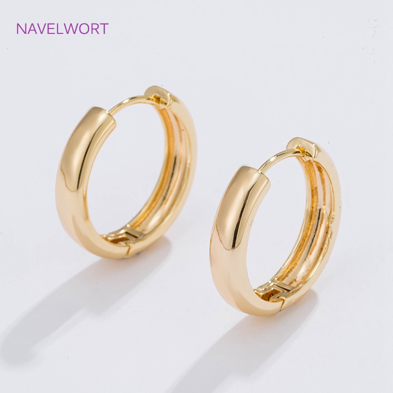 Women Fashion Jewellery - 6 maten vergulde cirkelvormige oorringen vrouwelijk