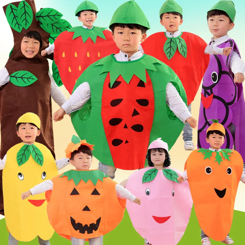 Women'S Fashion Jackets - Kerst Kinderen Fruit En Groente Modellering