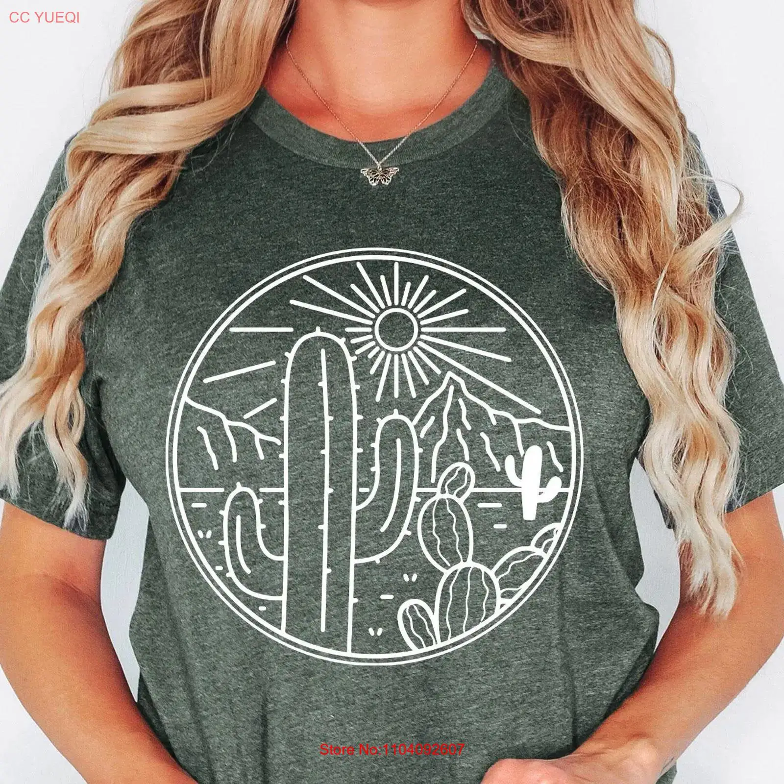 Women'S Fashion Wild West - Desert T-shirt Cactus Plants Adventure Arizona