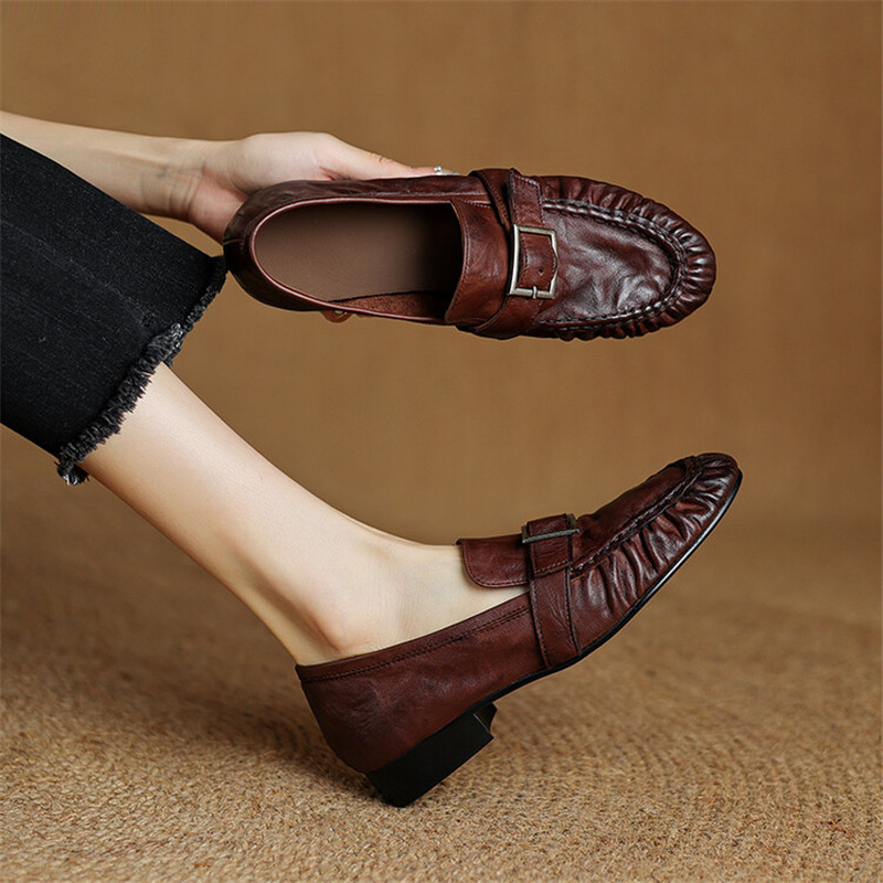Women Fashion Nova - Nieuwe Herfst Echt Leer Vrouwen Pumps