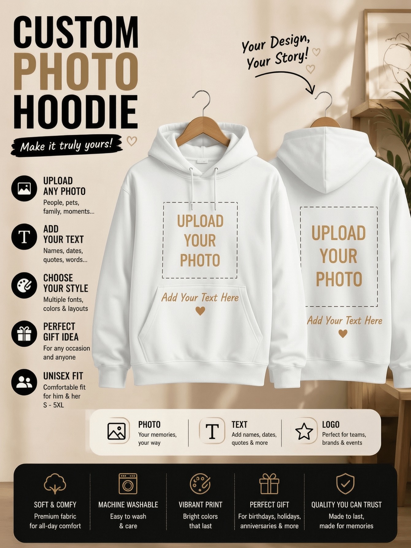 Hoodie Women Oversized - Winter op maat gemaakte dameshoodies Sportieve