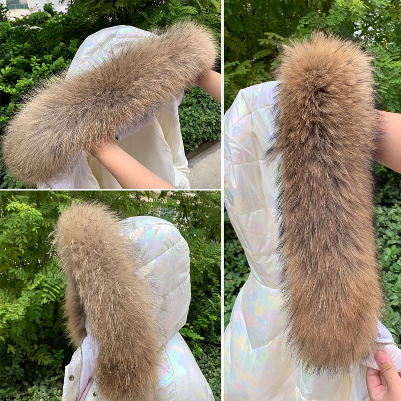 Women'S Fashion Jackets - Echte Bontkraag Voor Jas Parkas Vrouwen