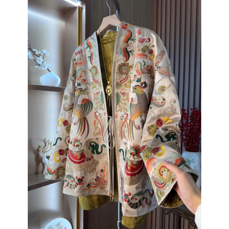 Women'S Fashion Jackets - Nieuwe Chinese stijl kimono vest jas