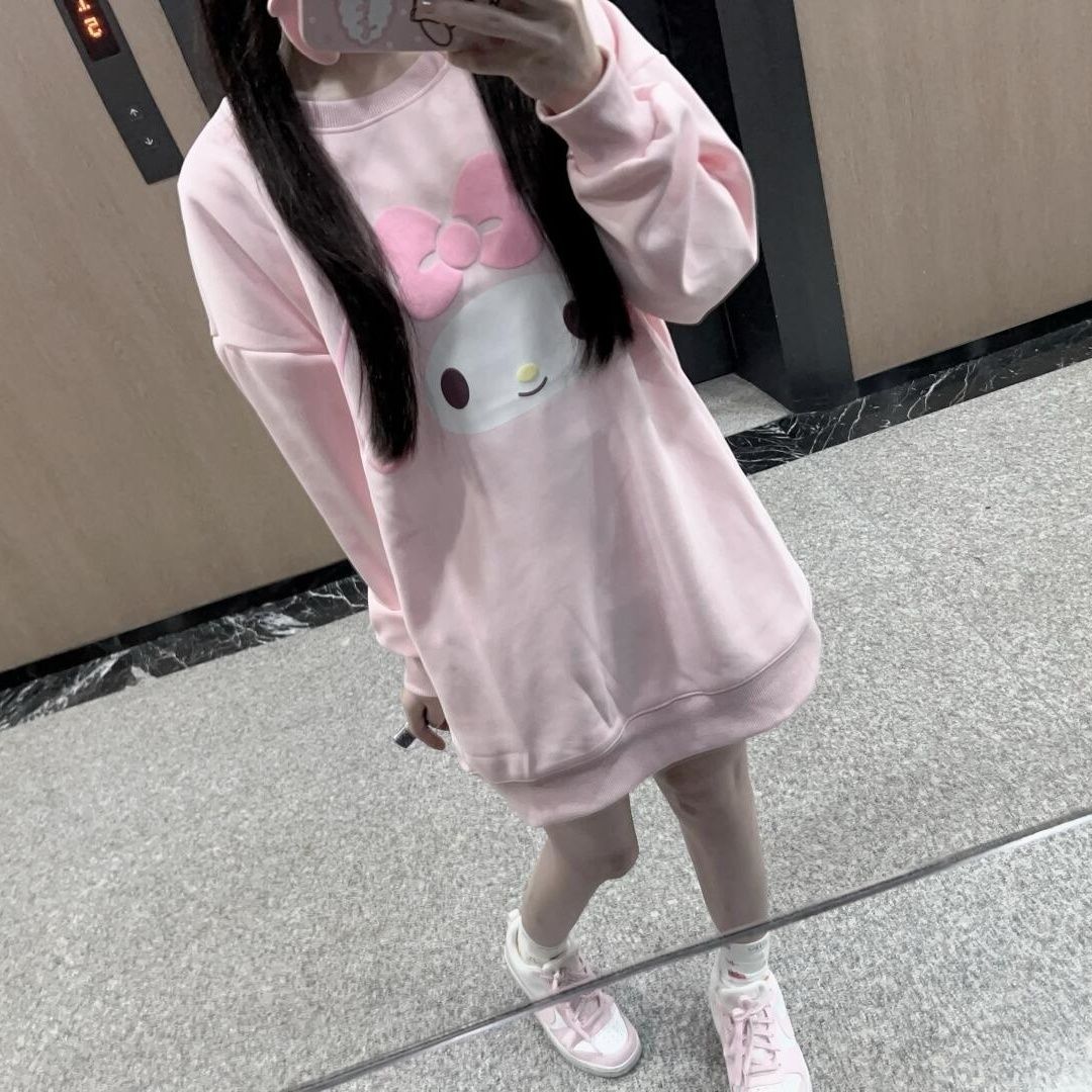 Hoodie Women Oversized - Sanrio Hello Kitty bedrukte oversized losvallende