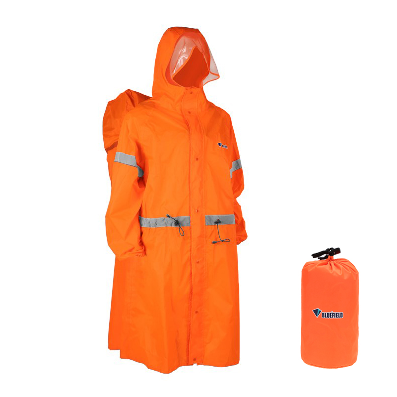 Women'S Fashion Rain Jacket - Unisex reflecterende outdoor klimtas rugzak regenjas