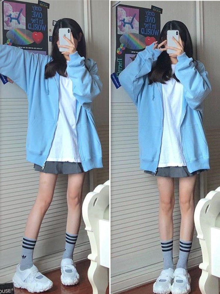 Oversized Sweatshirts Met Capu - Women'S Fashion Zip Up Hoodies recensie en prijs