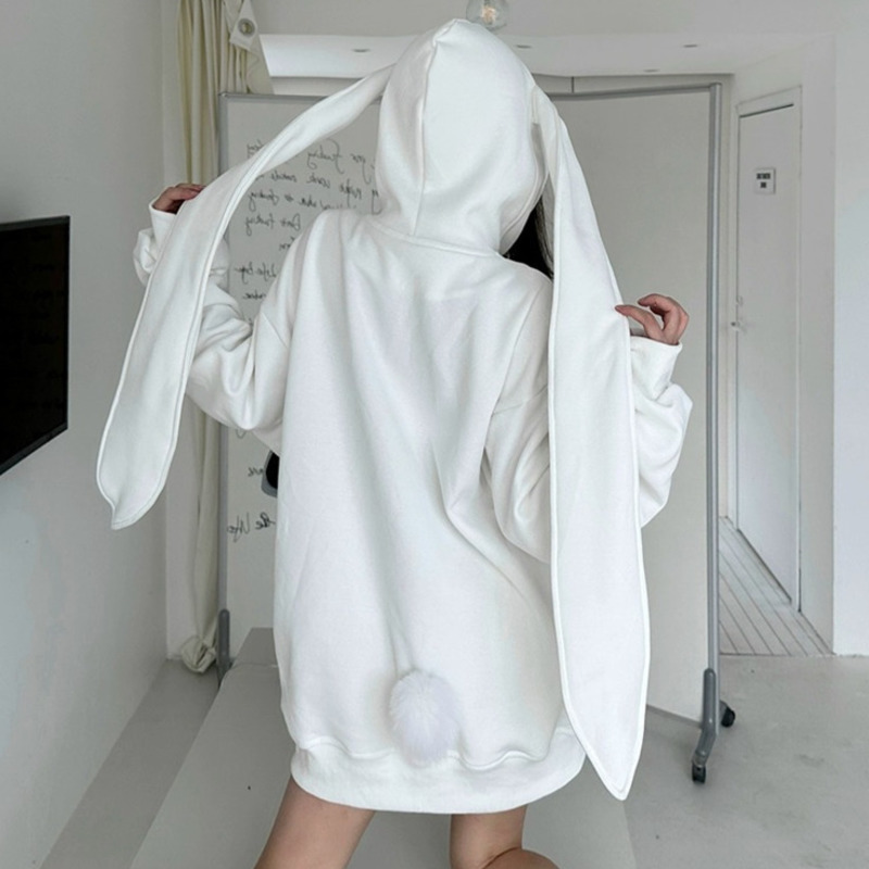 2025 Herfst Kawaii Bunny Grote - Women'S Fashion Zip Up Hoodies recensie en prijs