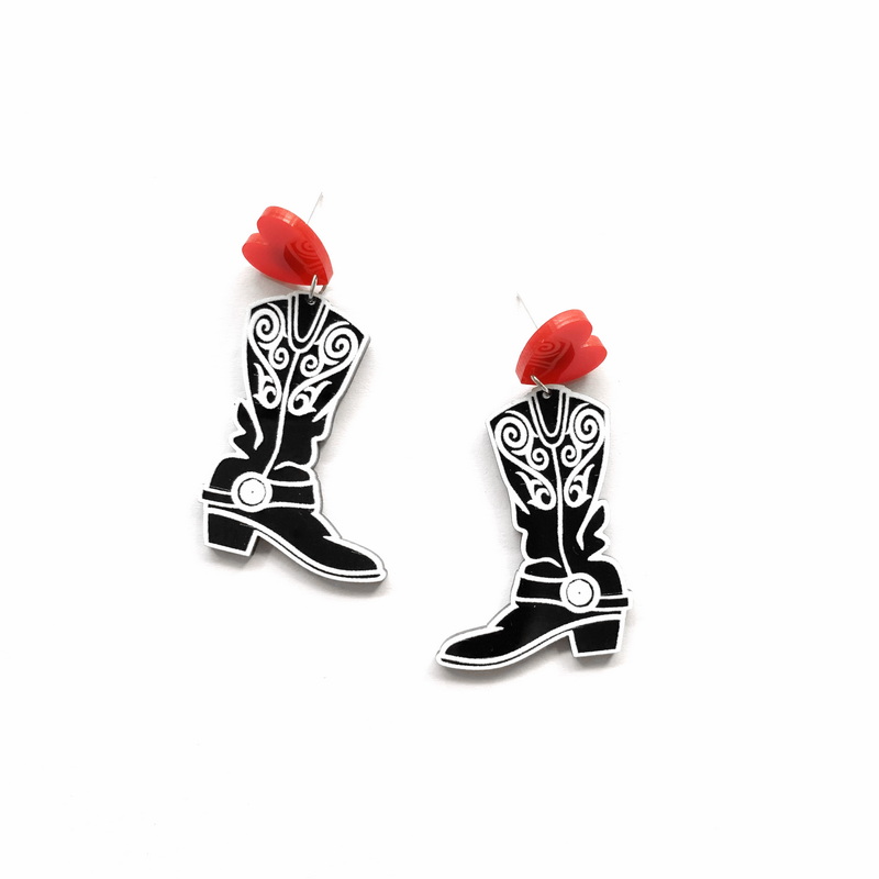 Mode Zwarte Cowboy Laarzen Met - Women'S Fashion Wild West recensie en prijs