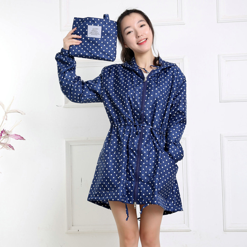 Fashion Dot Print Dames Regenj - Women'S Fashion Rain Jacket recensie en prijs
