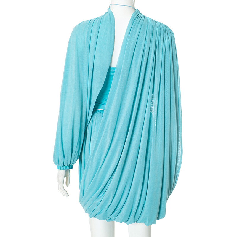 2025 Herfst Vrouwen Elegant Bl - Ruched Dress Mini recensie en prijs