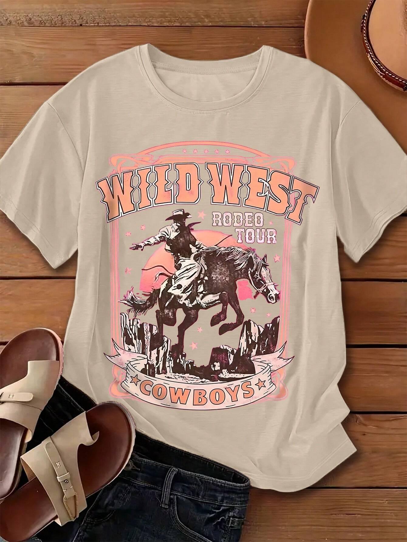 Wild West Cowboys Bedrukt Dame - Women'S Fashion Wild West recensie en prijs
