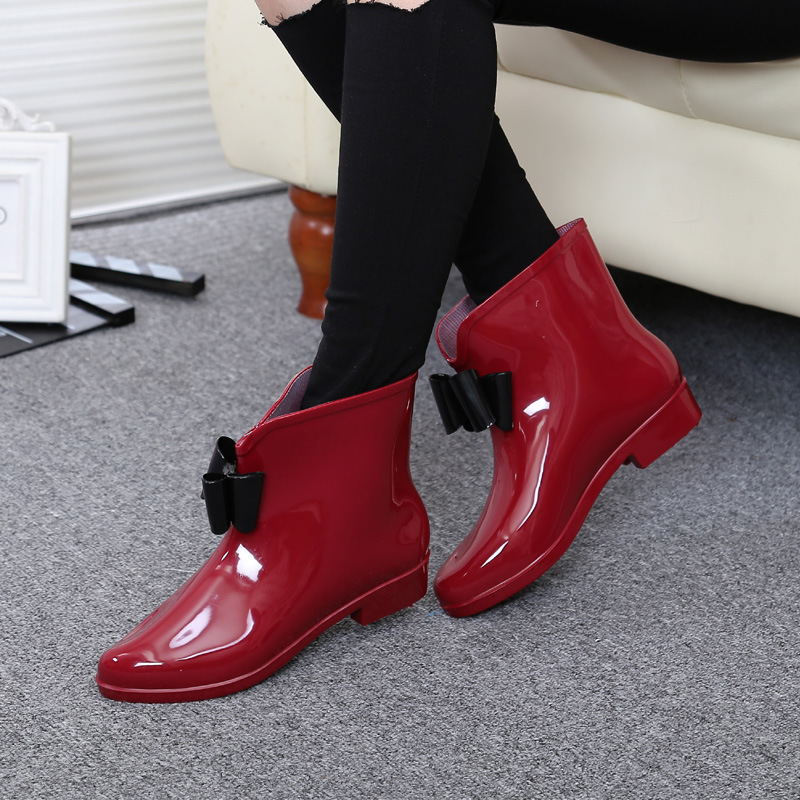 Vrouwen Bloem Bowtie Enkellaar - Women'S Fashion Rain Boots recensie en prijs
