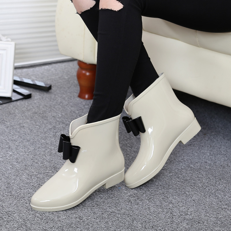 Vrouwen Bloem Bowtie Enkellaar - Women'S Fashion Rain Boots recensie en prijs