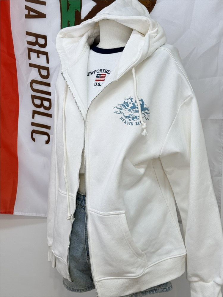 Witte Vintage Zip-up Hoodies D - Women'S Fashion Zip Up Hoodies recensie en prijs