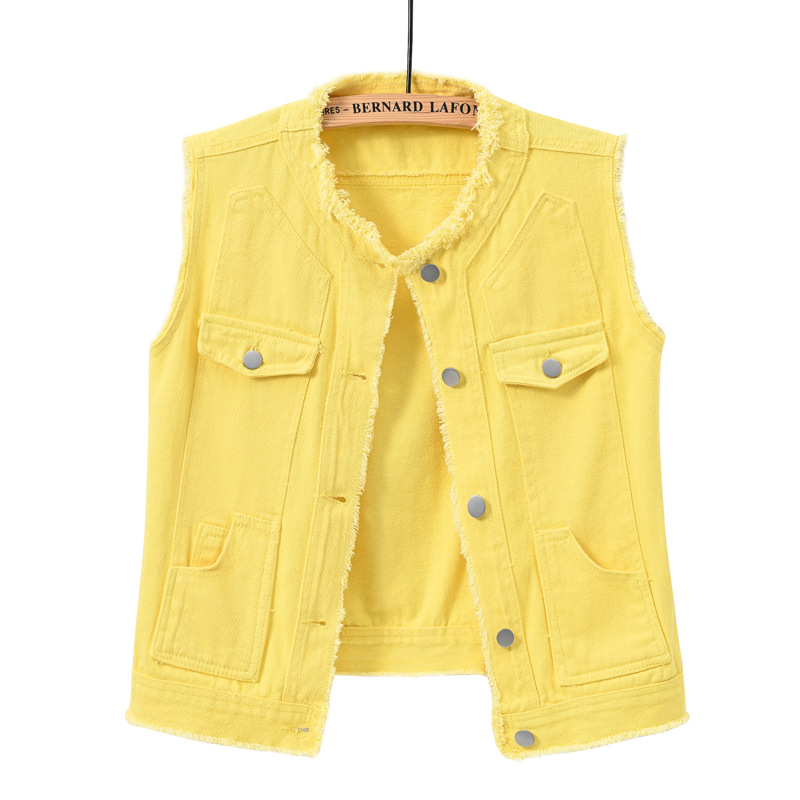 Dames Slim Fit Mouwloos Denim  - Women'S Fashion Vest Tops recensie en prijs