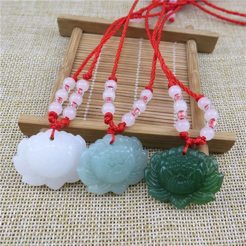 Natuurlijke Groene Jade Lotus  - Women Fashion Jewellery recensie en prijs