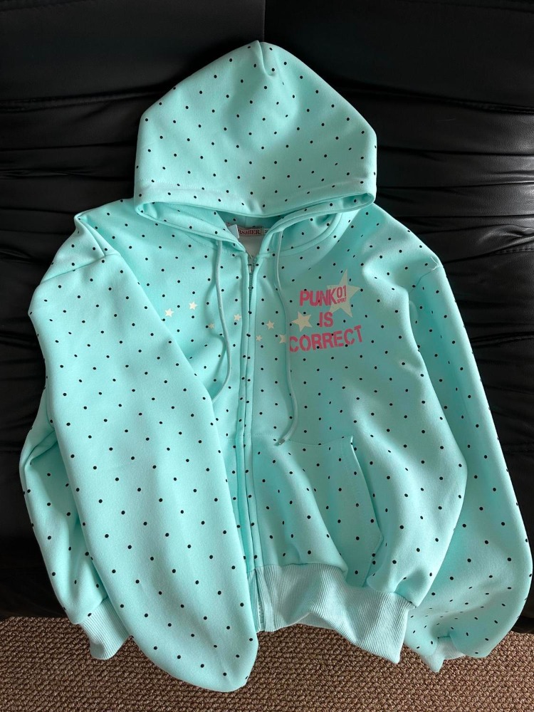 2026 Nieuwe Amerikaanse Polka  - Women'S Fashion Zip Up Hoodies recensie en prijs