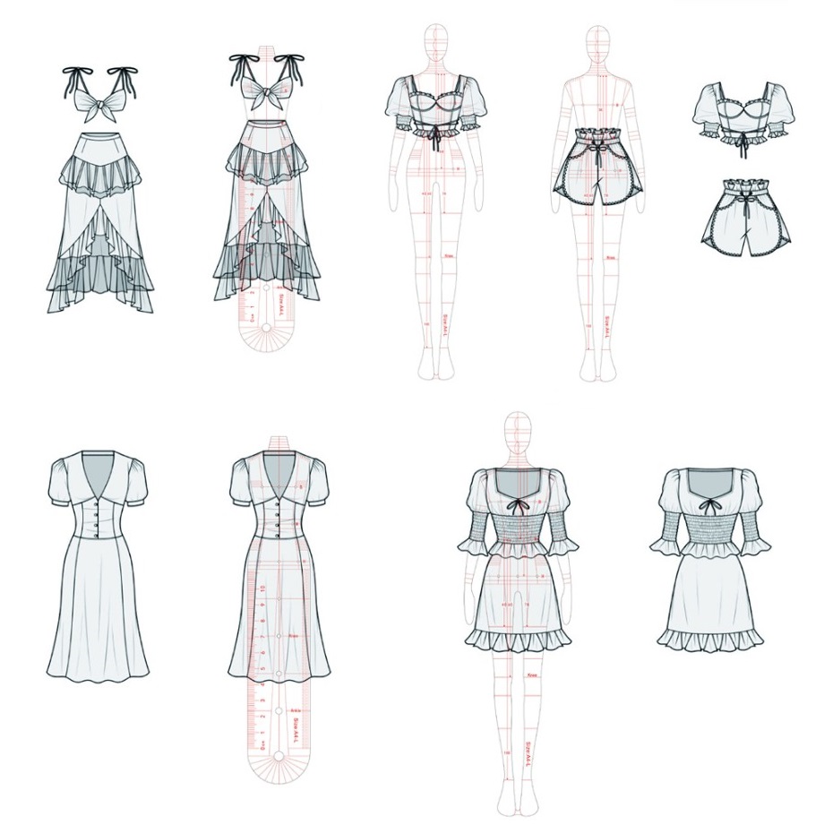 Vrouwen Mode Tekening Heerser  - Women Fashion Figure Template recensie en prijs
