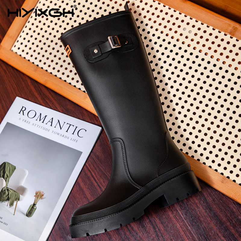 Mode dames hoge waterdichte re - Women'S Fashion Rain Boots recensie en prijs