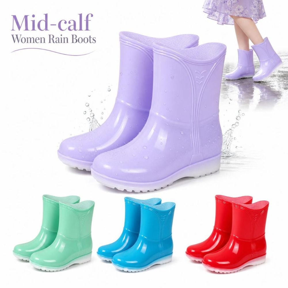 Mid-calf dames regenlaarzen wa - Women'S Fashion Rain Boots recensie en prijs
