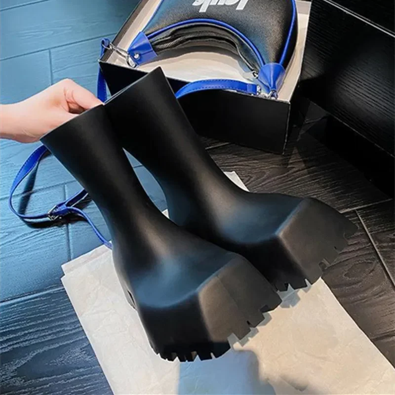 Hoge kwaliteit zacht leer PU e - Women'S Fashion Rain Boots recensie en prijs