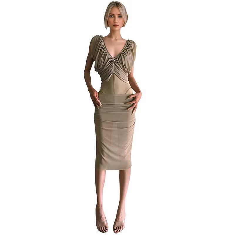 Franse chiffonjurk dames zomer - Ruched Dress Mini recensie en prijs