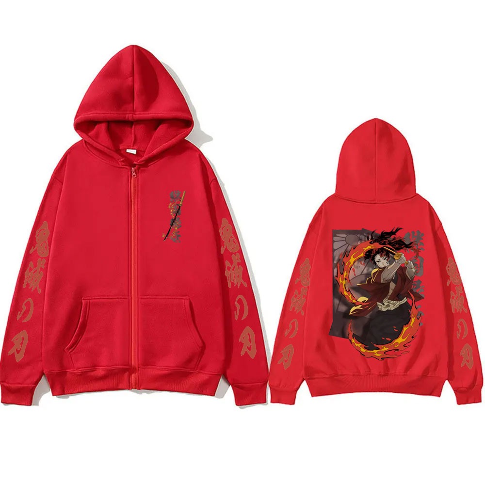 Nieuwe Demon Slayer Tsugikuni  - Women'S Fashion Zip Up Hoodies recensie en prijs