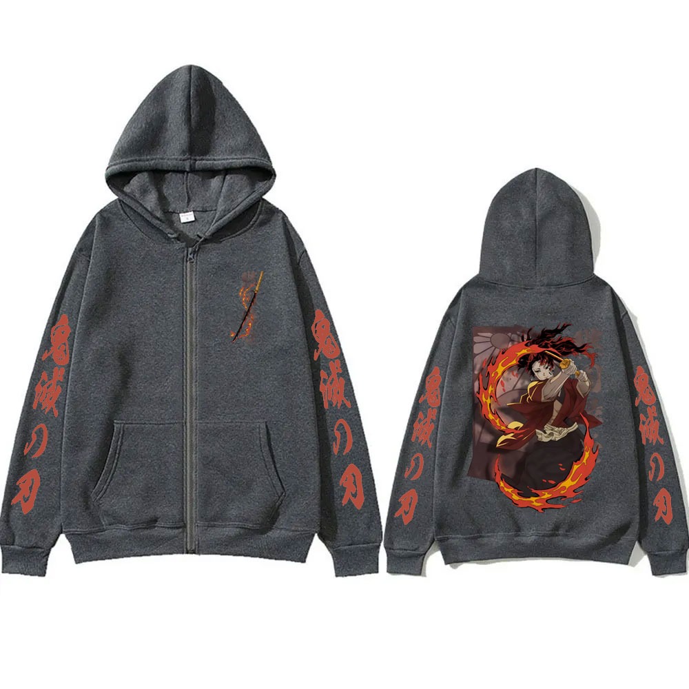 Nieuwe Demon Slayer Tsugikuni  - Women'S Fashion Zip Up Hoodies recensie en prijs