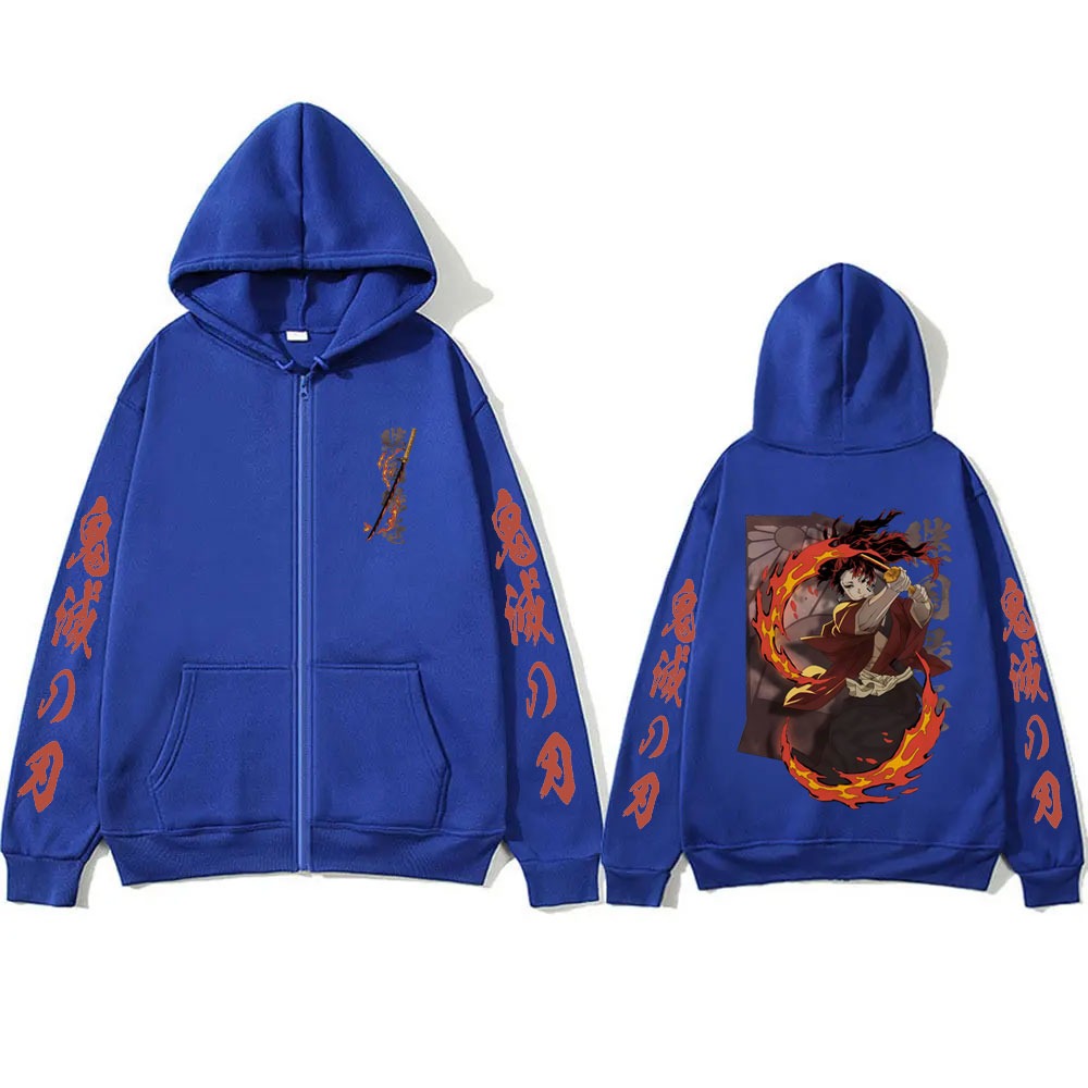 Nieuwe Demon Slayer Tsugikuni  - Women'S Fashion Zip Up Hoodies recensie en prijs