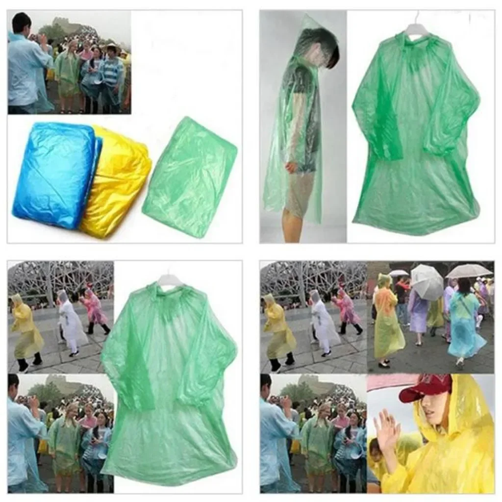 5/10PC Wegwerpregenjas Adultch - Women'S Fashion Rain Jacket recensie en prijs