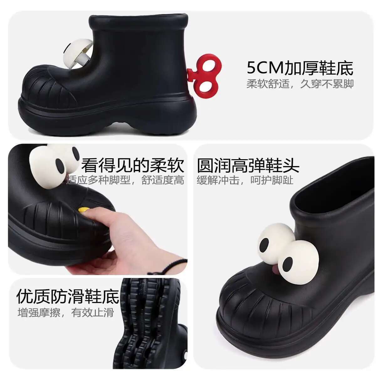 Dames regenlaarzen ronde neus  - Women'S Fashion Rain Boots recensie en prijs