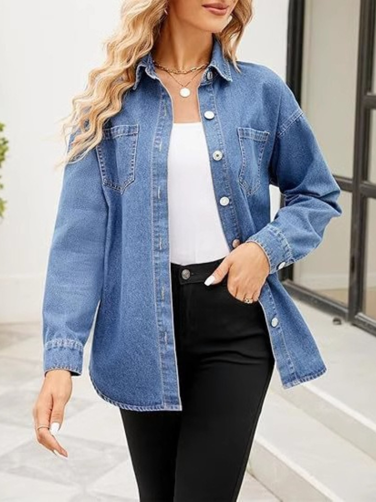 Nieuwe gewassen losse denimove - Women'S Fashion Jackets recensie en prijs